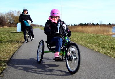 Top end håndcykel, li'l excelerator, mor og dsatter på cykeltur