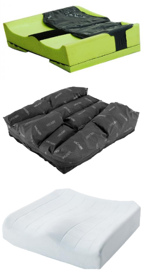 Invacare kørestolspuder for optimal trykaflastning - Matrx - VIcair - Flo-tech - siddestilling - forbyg tryksår