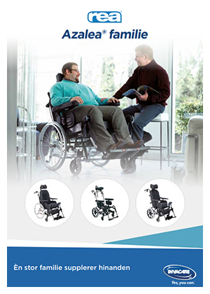 Azalea, komfortkørestol, kørestolsbruger, komfort, trykaflastning, stillingsskift, bariatri, overvægtig, hjælpemiddel, Rea Azalea familie, hjælpemidler til handicappede, hjælpemidler til gangbesværede, hjælpemidler til ældre