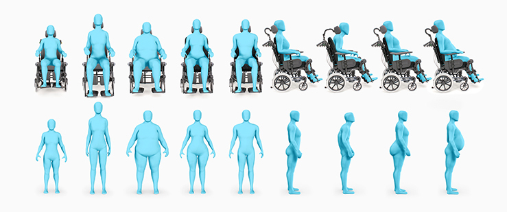 Invacare Komfortkørestol, flex3 ryg, siddestilling, positionering, trykaflastning, hjælpemidler til ældre og handicappede