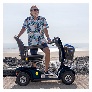 Invacare, el-scootere, frihed, hjælpemidler