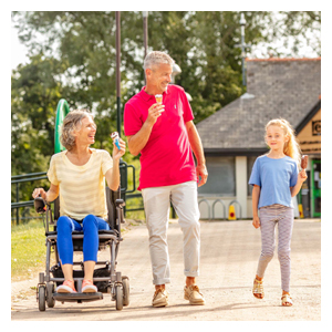 Invacare Kompas el-kørestol, sammenklappelig kørestol, rejsekørestol, hjælpemidler til ældre og handicappede