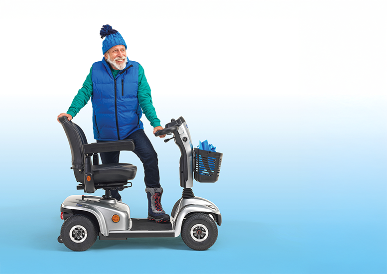 Vinterklar el-scooter