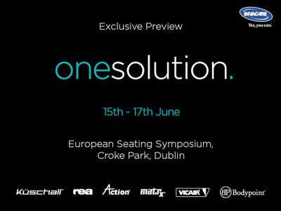 Europæisk siddesymposium, Croke Park Dublin, OneSolution, European Seating Symposium, Küschall, Rea, Action, Matrx, Vicair, Bodypoint, hjælpemidler, siddepuder Invacare