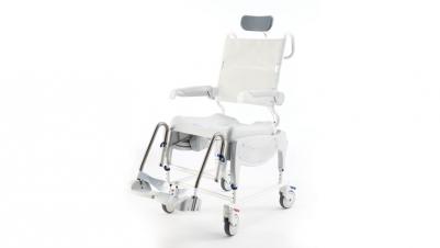Invacare Aquatec Ocean Vip Ergo bad- og toiletstol med sædekip med glidende balancepunkt - sikkerhed  ved bad og toilette - hjælpemidler til handicappede og ældre