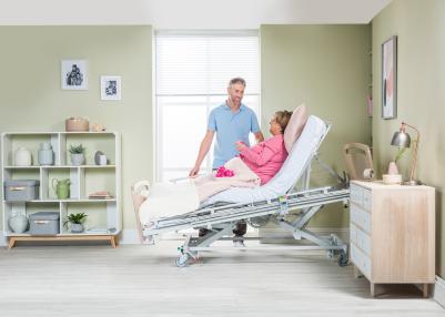 Invacare plejesenge - ordBed Optimo Bred - Elektrisk indstillelig plejeseng - Seng til bariatriske borgere - Hjælpemidler til ældre og handicappede