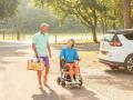 Invacare Kompas el-kørestol, sammenklappelig, rejsekørestol, hjælpemidler til ældre og handicappede
