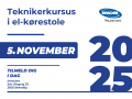 Teknikerkursus i el-kørestole 5. november 2025